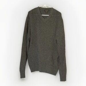 Steve & Barry's Wool V-Neck Sweater  XXL Classic Preppy Academic Heritage Dad